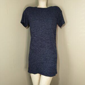 Roots Blue Textured casual t-shirt dress S Small